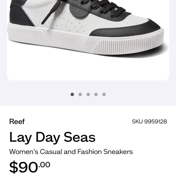 Reef Lay Day Seas Women’s Leather Sneakers size 8 - Picture 7 of 10